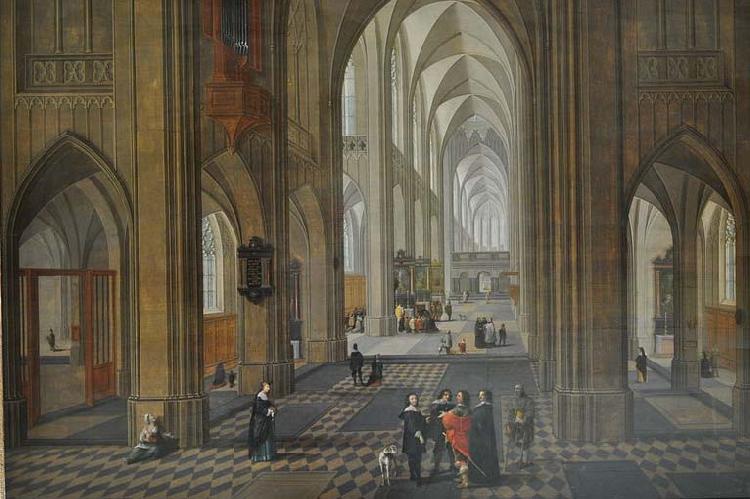 Pieter Neefs View of the interior of a church oil painting image